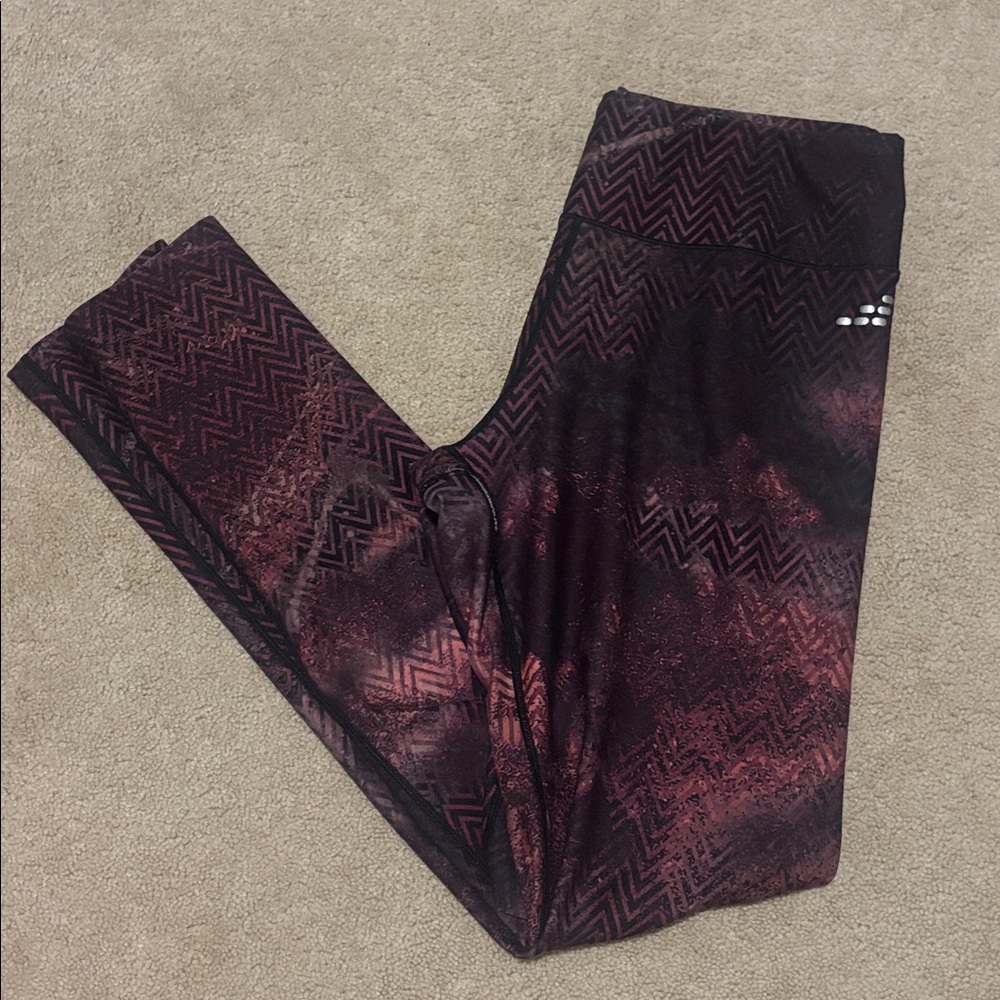 The Academy Brand Purple and Black Leggings